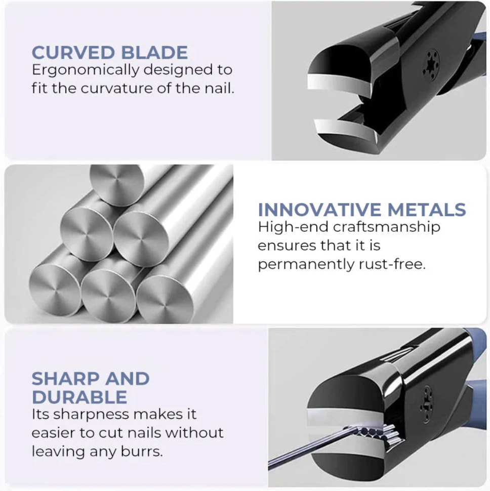 Splash-proof nail clipper, precise and practical